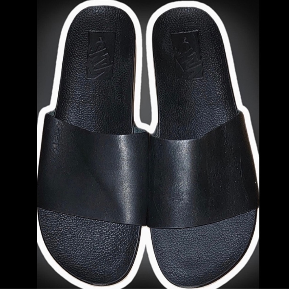 VANS Decon leather slides - size 9